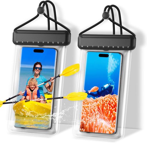 スマホ防水ケース【新登場&2枚セット】IPX8完全防水指紋認証/FaceID認証対応高透過率水中撮影防水ケースお風呂山登り海水浴釣り水泳など適用タッチ快適iPhone/Android7.2インチ以下全機種対応