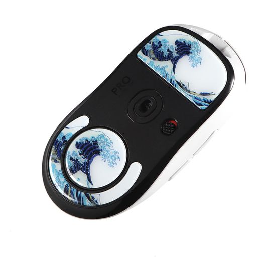 IMMOENUCマウスソールGPROXSUPERLIGHTワイヤレスマウス用ガラスマットマウス高耐久低摩擦(ホワイト)