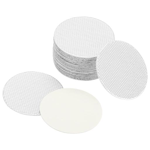 材質:アルミ箔、ダンボール; サイズ:30 x 0.7mm(直径*厚さ); パッケージリスト:100個 x アルミボトルキャップライナー 利点:1.キャップシールライナーはアルミホイルとボール紙エラストマーで構成されており、瓶内への水、埃、湿気の汚れ、臭いの侵入を効果的に防ぎ、ボトルの漏れを防ぎ、常に製品を新鮮に保つことができます。2.アルミホイルのシーリングライナーは、製品にプロフェッショナルな外観を与えると同時に改ざん防止シールを提供するため、顧客は安心して製品を使用できます。 説明:1.ボトルのキャップの内径を測ります。ボトルキャップにガスケットが入っている場合は、ガスケットのサイズも測定できます。2.シーリングライナーをボトルキャップに入れ、アルミホイルの側面を露出させます。3.次にボトルの口を締めて、IHヒートシーラーで密封します。 用途:アルミ箔ライナーはガラス素材のボトル、瓶、缶の容器に適しています。調味料、洗剤、トイレタリー、ヘアケア用品、その他の粉末、固体、液体、油のシールに広く使用されています。 注:1.ご注文前に必要なサイズが正しいことをご確認ください。