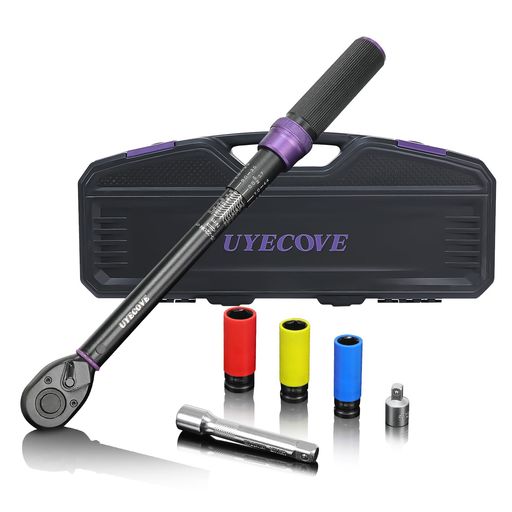 UYECOVE トルクレンチセット 【タイヤ交換 エンジン整備用】 1/2インチ 20-220N.m ...