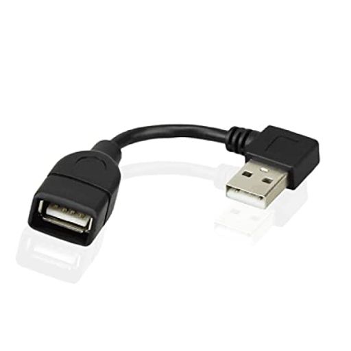 CYUSB2.0Aタイプオス直角-USB2.0メス延長ケーブル90度コネクター10cm
