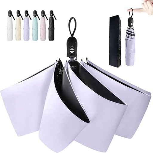 AYO日傘超軽量UVカット率100%完全遮光遮熱ワンタッチ自動開閉折りたたみ傘コンパクト折り畳み日傘紫外線遮断耐風撥水晴雨兼用携帯便利メンズレディース男女兼用暑さ対策母の日父の日ギ…