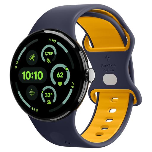 【対応機種】Pixel Watch 5/4/3 45mmサイズに対応しております。以外のモデルやサイズには対応しておりませんので、ご購入前に必ずご確認ください。 【柔らかく軽いシリコン素材】肌に優しいシリコン素材を使用し、快適な着用感を提供します。通気性に優れた軽量設計で、長時間の着用でも快適さが持続します。 【手首にしっかりフィット】シリコン素材のバンドに9つの調整穴があり、幅広い手首サイズに柔軟に対応しております。145mm~200mm(約5.7~7.8インチ)の手首にぴったりフィットします。 【しっかり固定できる設計】ピンをはめ込むタイプのバックル構造で、スムーズな装着と安定したフィット感を実現します。 *「ナノポップ」はPixel Watch用バンドの製品です。本商品にはPixel Watch本体を包み込むケースやガラスフィルムは含まれておりませんので、ご購入前にご確認ください。