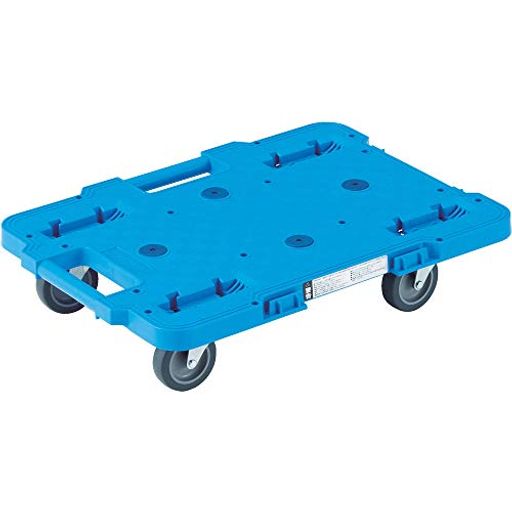 トラスコ中山(TRUSCO)平台車ルートバン青370x5004輪自在MPB-500J-B