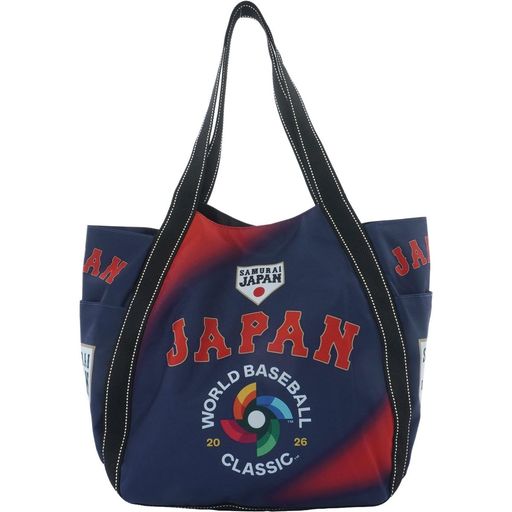 WORLD BASEBALL CLASSIC2026限定デザイン 高さ:35cm 幅:53cm マチ:22cm ポケットあり(内/6個、外/2個) ドリンクホルダー付き 底板付き