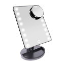2IN1 化粧鏡 16個LED 卓上ミラー 明るさ調節 取り外し可能 10倍拡大鏡 電池式 女優ミラー メイク鏡 滑り止めベース付き 170°回転 小物収納台座 オシャレ 光る プレゼント ギフト(4)
