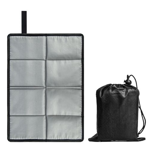 ZHEJIA折りたたみクッションオックスフォード生地座布团アウトドアスポーツ軽量防水防湿コンパクト収納持ち運びが容易登山キャンプ運動会花見スポーツ観戦通勤グレー