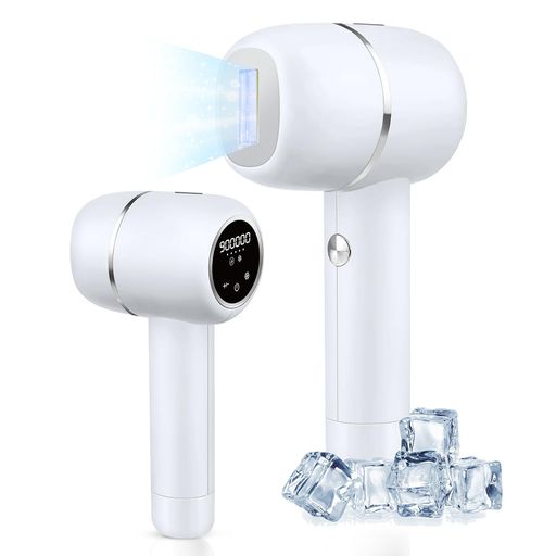 For Bodies - 脱毛器【2025年夏新販売】だつもうき脱毛器サロン級ハイパワー冷感機能付き痛くない約90万回メンズ髭vio対応腕足全身5段階調節自動手動モード切替男女兼用家庭用脱毛器コンパクト(ホワ…