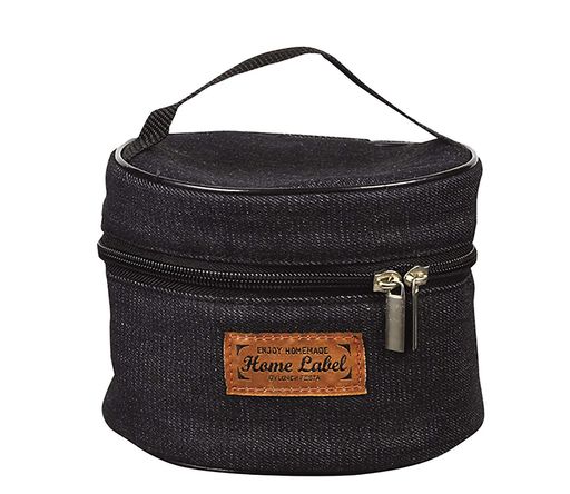 パール金属(PEARLMETAL)ランチバックブラックデニム1060用どんぶりランチジャーバッグホームレーベルHB..