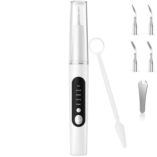 UJHOSLD超音波歯クリーナー口腔洗浄器USB充電式超音波振動家庭用携帯用歯清潔器5モード調節可能内蔵LED..