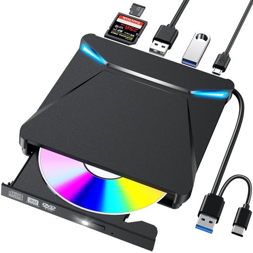 DVDドライブ外付け【2024新モデル・6In1多機能】薄型ポータブルドライブtypeC/USBポート静音高速軽量スリムコンパクトTFカード/SDカード/CD/DVD読取・書込デスクトップパソコン対応日本語取扱… DVDドライブ外付け【2024新モデル・6In1多機能】薄型ポータブルドライブtypeC/USBポート静音高速軽量スリムコンパクトTFカード/SDカード/CD/DVD読取・書込デスクトップパソコン対応日本語取扱…