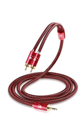 【製品仕様】品名:JIB 3.5mm to 2-RCA Audio Cable 【型番】RB-103 【線長】1.0メートル・2.0メートル・3.0メートル 【ケーブル導体】4N高純度無酸素銅(OFC) 【安定性】アルミ合金シェルと純銅金メッキプラグを採用され、信号劣化に強く安定したデジタルオーディオ信号伝送を実現します。