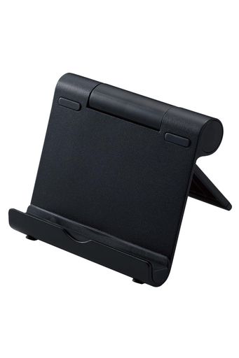 エレコムタブレットスマホスタンド4.6~12.9インチ対応10段階角度調節角度固定折り畳み時厚さ約2cm軽量持ち運び【iPhoneiPadProAirminiFireHDHuaweiGalaxy