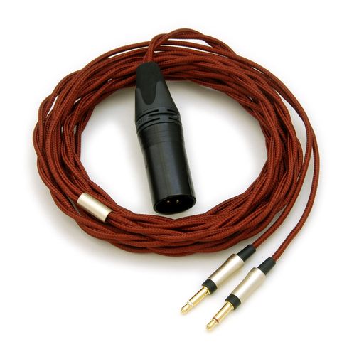 コネクタ:XLR(4極)-3.5(2極 L/R) 導体:6N+4Nハイブリッド ジャケット:糸編組 XLRコンタクト:金メッキ フォンプラグコンタクト:金メッキ 長さ:3.0m 保証期間:1ヶ月 出力機器:XLR-4極バランス出力ヘッドホンアンプ ヘッドホン:3.5mmジャック搭載の両出しタイプ 注1:ヘッドホン筐体の仕様によっては接続不可