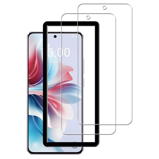 樂天商城 - 日本旭硝子素材製対応OPPOReno11A用のガラスフィルム強化ガラス保護フィルムガイド枠付き2枚セット