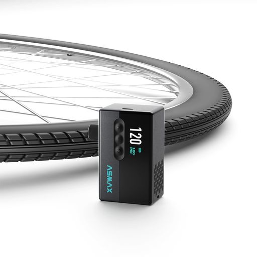 Other - ASMAXT30自転車空気入れ電動120PSI自転車エアポンプタイヤ空気圧検知ロードバイク携帯電動ポンプ小型コンパクト自動停止米式/英式/仏式全バルブ対応LEDライト付き