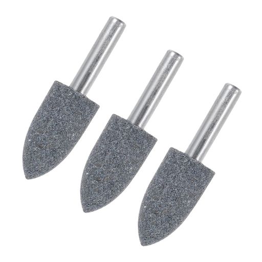 Rakuten - M METERXITY 3パック 研磨モンテッドストーン研削ビット 1/4”(6mm)シャンクアルミニウムオキサイド研磨サンディングドリルビット ロータリーツール用 0.63”(16mm)直径80グリット先端[グレー]