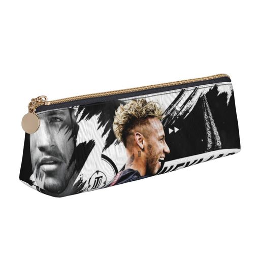 ネイマールペンケース大容量筆箱多機能おしゃれレザー革ペンポーチ男の子女の子子供シンプルツールペン..