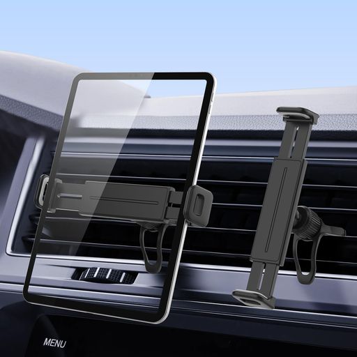 SOYUKI車載タブレットホルダー吹き出し口用ipad車載ホルダー【三点とめ式大重量固定可】iPad/iPadPro/iPadMini/Switchなど6~13.5インチタブレット・スマホ・カーナビに全機種対応