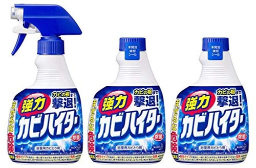 ワイドハイター 【まとめ買い】強力カビハイター 風呂用洗剤 スプレー 本体+付け替え+付け替え 3個アソートのサムネイル