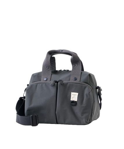 ヨコ25xタテ18xマチ12.5(cm) 収納サイズ:A5 持ち手長さ:30cm ショルダー紐長さ:82-140.5cm 入力不要