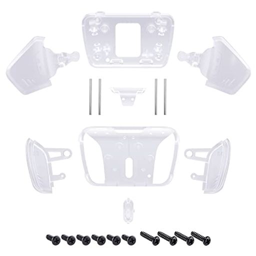 ps5コントローラー全モデルに対応用eXtremeRate RISE4リマップキットの交換K1 K2 K3 K4背面ボタンハウジングシェル‐コントローラー&RISE4リマップボードは含まれていません【クリア】