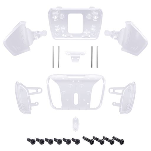 Other - ps5コントローラー全モデルに対応用eXtremeRate RISE4リマップキットの交換K1 K2 K3 K4背面ボタンハウジングシェル‐コントローラー&RISE4リマップボードは含まれていません【クリア】