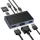 YottamasterUSBハブHDMI4K@30Hz100WPD急速充電USB3.0(最大5Gbps)USB-AポートTF/SDカードの読み取りをサポートハブUSB-CHDMIアダプタ対応タイプcハブ