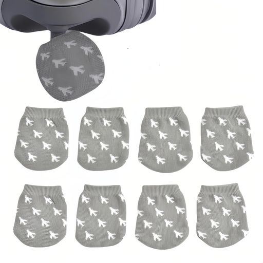 [Jiayichengju]ホイールソックスラゲッジ車輪ソックスタイヤカバーキャリーバッグソックスラゲッジソックス防汚転がり防止保管時の床汚れを防ぐ点セット航空機柄キャリーバッグ用キャリ…(4)