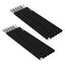 DOD(ディーオーディー) コンパクトタープポール ブラック 収納40CM 太さ19MM【ツーリング仕様】MAX約200CM XP1-630-BK