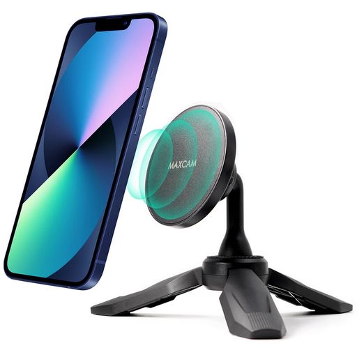 iPhone16/15/14/13/12用MAXCAM磁気三脚マウント電話ホルダーアダプター
