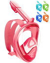 HEARTSTシュノーケルマスク180°超広角子供ダイビングマスクフルフェイス型マスク防曇漏れ止めダイビングマスクスポーツカメラ取付可能水中用マスクシュノーケリ...