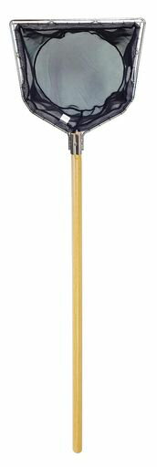 頭寸法: 40cm(二重ステン枠) 内枠: 3mmステンレス/外枠: 6mmステンレス 網:特殊レース 柄:木の柄(30mmx100cm)