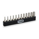 トネ(TONE)T型トルクスビットセット(いじり防止タイプ)BTTH12Sビット差込内容12点