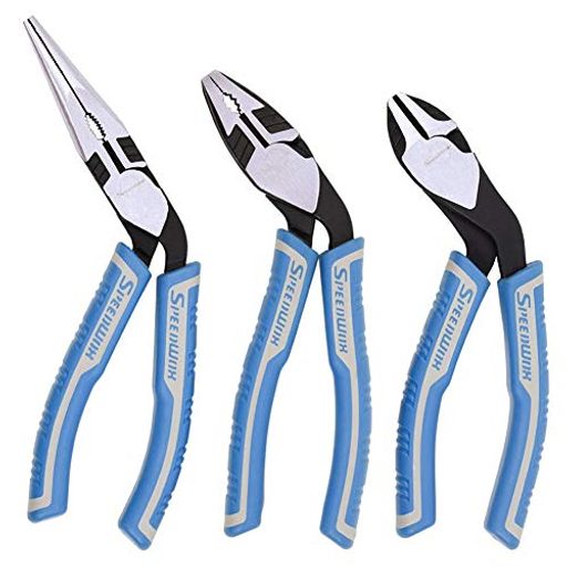 SPEEDWOX強力ペンチハイパワーニッパー偏芯ラジオペンチテコ原理切れ味35%UP3本セット超硬刃プライヤーワイヤーカッタープロ作業工具ツール