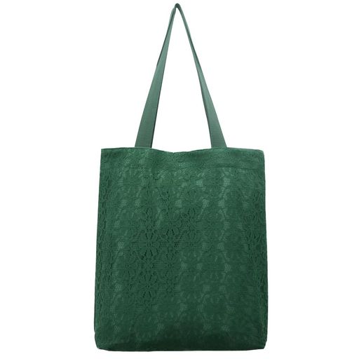 [Ladyangel] トートバッグ レース キャンバス レディース ショルダー バッグ 大容...