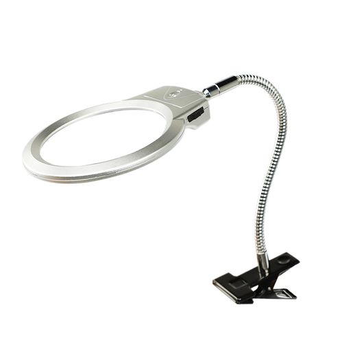 ルーペ拡大鏡ledライト付スタンドルーペ金属クリップ360度回転2.5倍5倍拡大ルーペ虫眼鏡刺繍彫刻手芸用修理検査細かい作業用DIYデザイン地図新聞読み高齢者読書ルーペ子供昆虫や植物観…