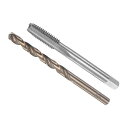 CoCudタップとドリルセットM8x1.25タップスレッド6.8mmドリル径メトリック機械ネジタップツイストドリルビットツールキットネジ切りタッピング修正用1セット