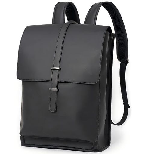 Rakuten - [Clair&Gina] ビジネスリュック PU革 メンズ バックパック 大容量 旅行バッグ pcリュック 通学用リュック 防水 男女兼用 カジュアル 通勤 出張 旅行 通学 仕事 (黒)