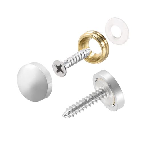 METALLIXITYスクリューキャップカバー飾りビススクリュー釘14mm12本真鍮メッキサイン広告ハードウェア..