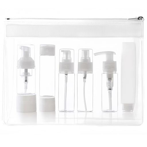 トラベルボトルトラベルセット8個小分けボトル詰め替え容器旅行用セットトラベルアクセサリーシリコントラベルボトルポンプボトルスプレークリームケースシャンプークリーム化粧水…