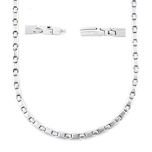 [N+NITROLUBE]36粒純度99.99%ゲルマニウムネックレス純チタンメンズネックレス健康人気ジュエリー静電気除去(シルバー55.0)