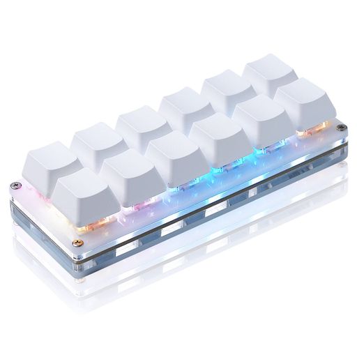 NEWHUI 12キーメカニカルゲーミングキーボード 片手キーパッド USB-C 有線 OSU キーパッド プログラム可能なホットスワップ可能なキーボード NEWHUI 12キーメカニカルゲーミングキーボード 片手キーパッド USB-C 有線 OSU キーパッド プログラム可能なホットスワップ可能なキーボード