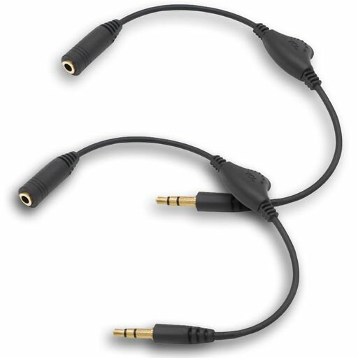 ケーブル ボリューム調節 ダイヤル付 ヘッドホン延長 音質劣化防止 オーディオケー...