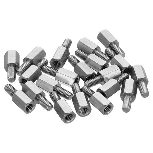 樂天商城 - PATIKILM3x7mm+6mmオス-メス六角スタンドオフ20個ステンレス鋼PCBスタンドオフネジマザーボードコンピュータケース回路基板電子機器用