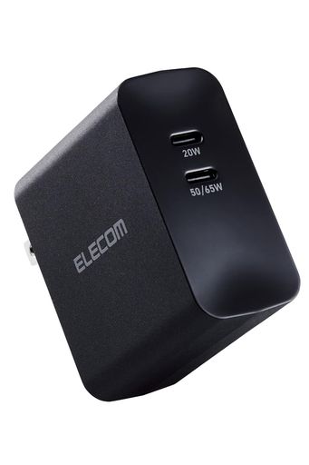 エレコム 充電器 TYPE-C 2ポート 70W USB PD対応 GAN採用 【 IPHONE16 IPAD MACBOOK AIR WINDOWS PC など対応】 ブラック ACDC-PD4570BK エレコム 充電器 TYPE-C 2ポート 70W USB PD対応 GAN採用 【 IPHONE16 IPAD MACBOOK AIR WINDOWS PC など対応】 ブラック ACDC-PD4570BK