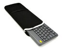 【AMBERTECH】ワイヤレスキーボードケースLOGICOOLロジクールワイヤレスタッチキーボードK400P専用防塵収納ポーチマウス・USBメモリなどのPCア...