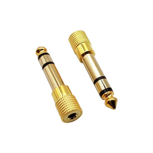 ギターヘッドフォン 2pcs のための Voluty Tek 6.35MM のオスから 3.5MM のメスア...