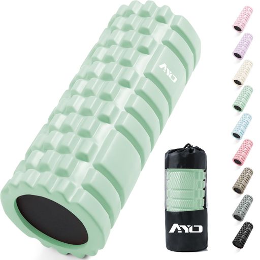 フォームローラー AYO 筋膜リリースローラー【中実一体構造・耐荷重500kg】 ヨガス...