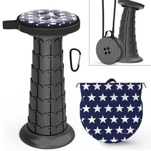 ALEVMOOM折りたたみ椅子折り畳み椅子折りたたみスツールポータブル伸縮スツール簡易耐荷重200kg収納便利コンパクト持ち運び高さ調節アウトドアゴルフ観戦釣りキャンプバーベキュー運動…